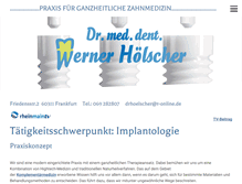 Tablet Screenshot of drhoelscher.net